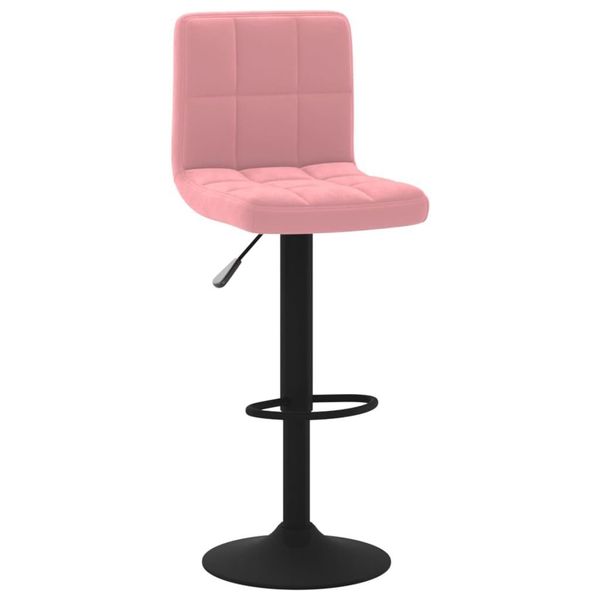 Syfax™ Sgabello Da Bar Rosa In Velluto-image