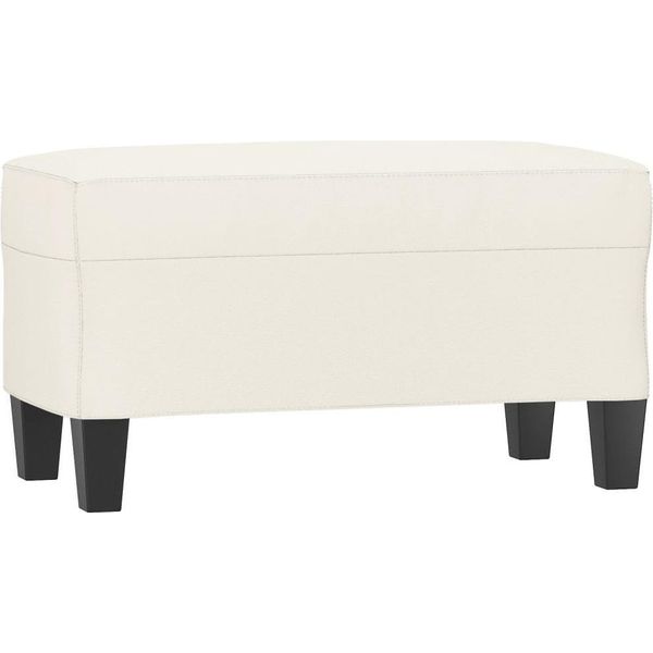 Syfax™ Panca Crema 70X35X41 Cm In Pelle Finta-image