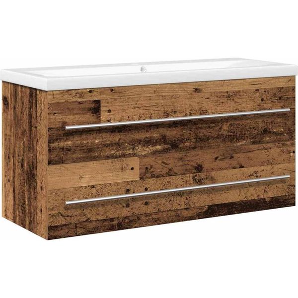 Syfax™ Armadio Per Lavabo Da Bagno 2 Pcs 100 X 38,5 X 48 Cm-image