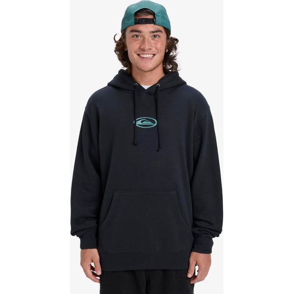 Quiksilver Salt Water Graphic Felpa Con Cappuccio Nero M Uomo Nero M-image