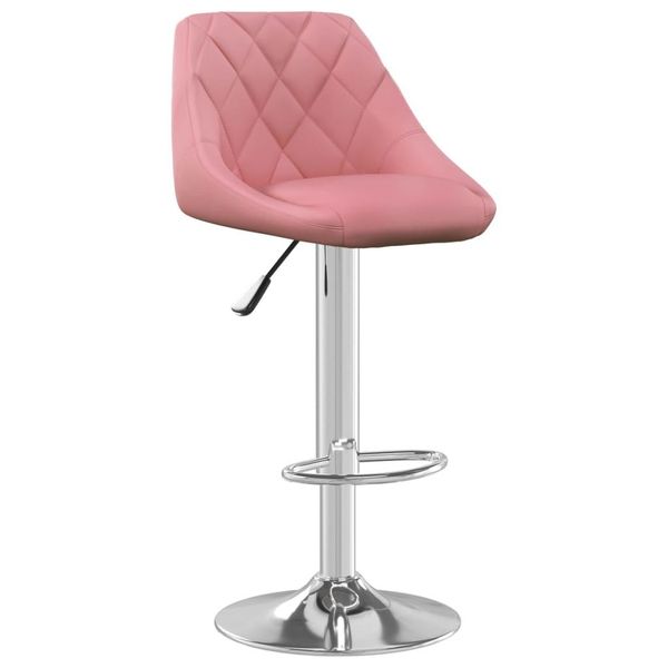 Syfax™ Sgabello Da Bar Rosa In Velluto-image
