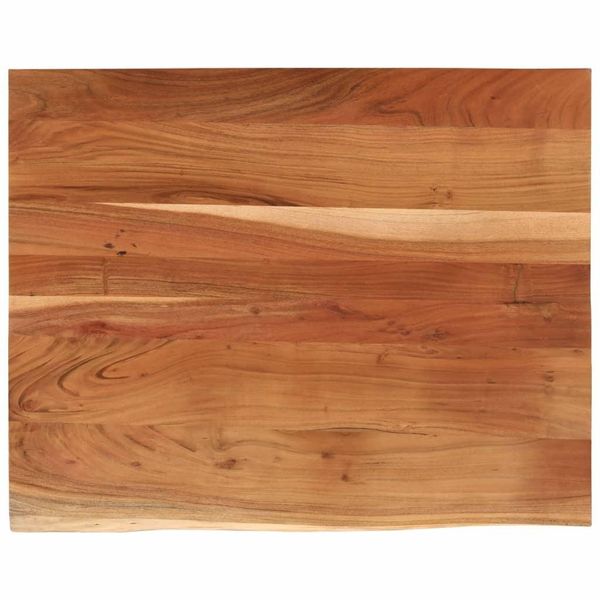 Syfax™ Piano Scrivania 100X80X3,8 Rettangolare Legno Acacia Bordi Vivi-image