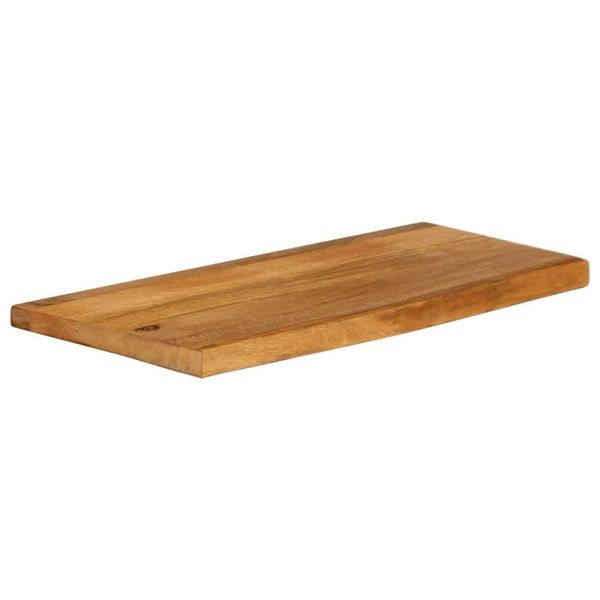 Syfax™ Piano Tavolo Bordi Vivi 90X20X2,5 Cm In Legno Massello Di Mango-image