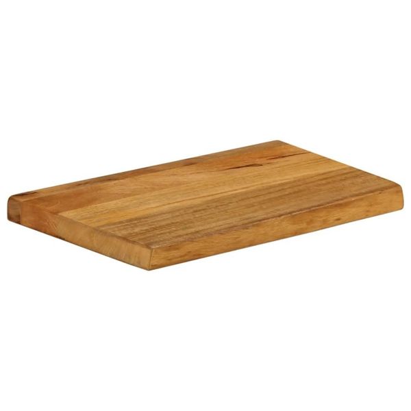 Syfax™ Piano Tavolo Bordi Vivi 50X30X2,5 Cm In Legno Massello Di Mango-image