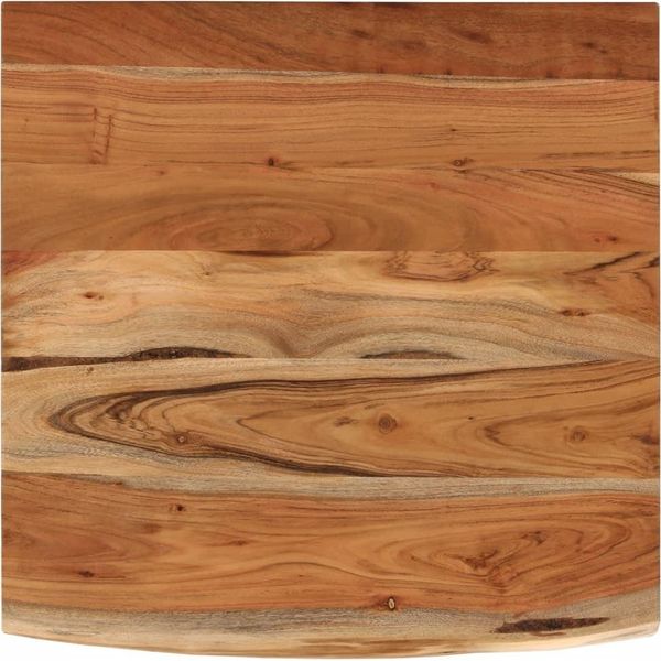 Syfax™ Piano Scrivania 80X80X3,8Cm Quadrato Massello Acacia Bordi Vivi-image
