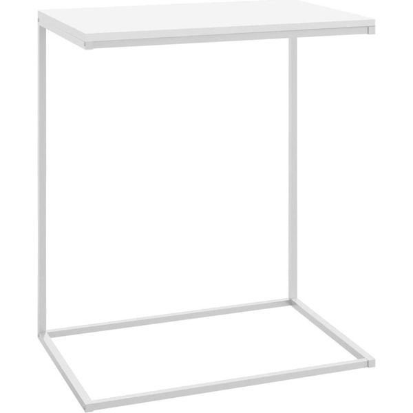 Syfax™ Tavolino Da Salotto Bianco 55X35X66 Cm In Legno Multistrato-image