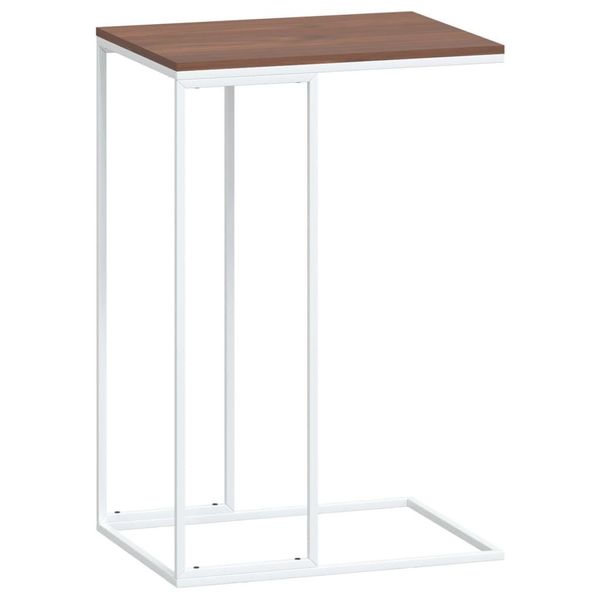 Syfax™ Tavolino Da Salotto Bianco 40X30X59 Cm In Legno Multistrato-image