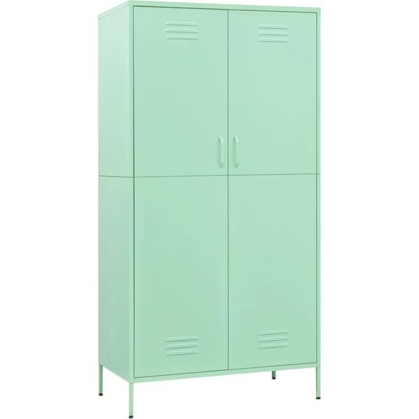 Syfax™ Armadio Menta 90X50X180 Cm In Acciaio-image