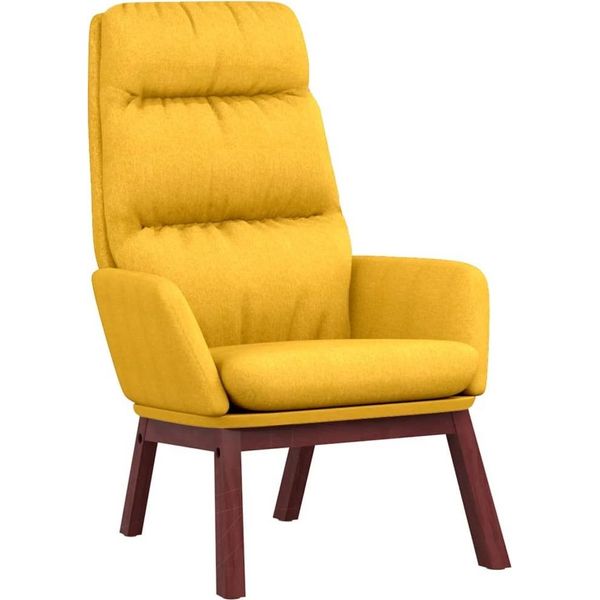 Syfax™ Sedia Relax Giallo Senape In Tessuto-image