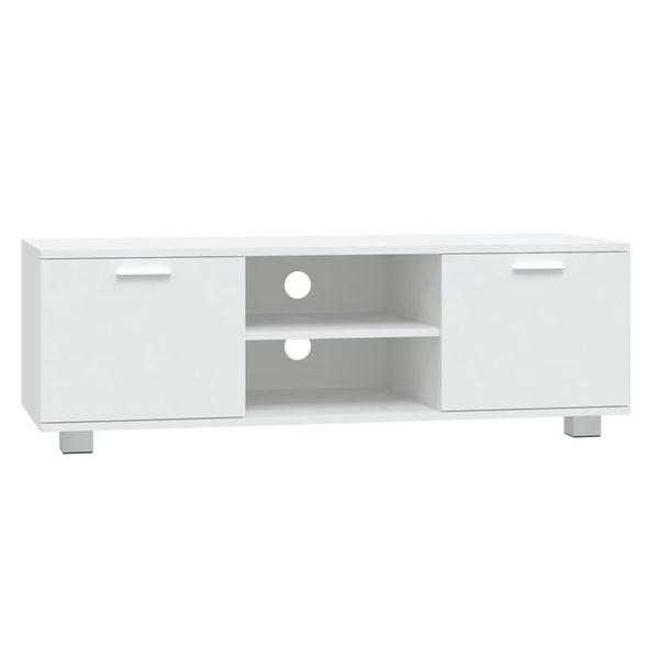Syfax™ Mobile Porta Tv Bianco 120X40,5X35 Cm In Legno Multistrato-image