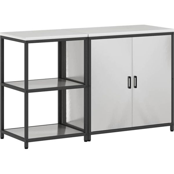 Syfax™ Set Di Stoccaggio Per Cucina 2 Pcs Argento Acciaio Inossidabile-image