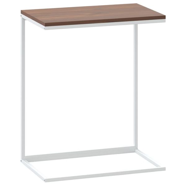 Syfax™ Tavolino Da Salotto Bianco 55X35X66 Cm In Legno Multistrato-image