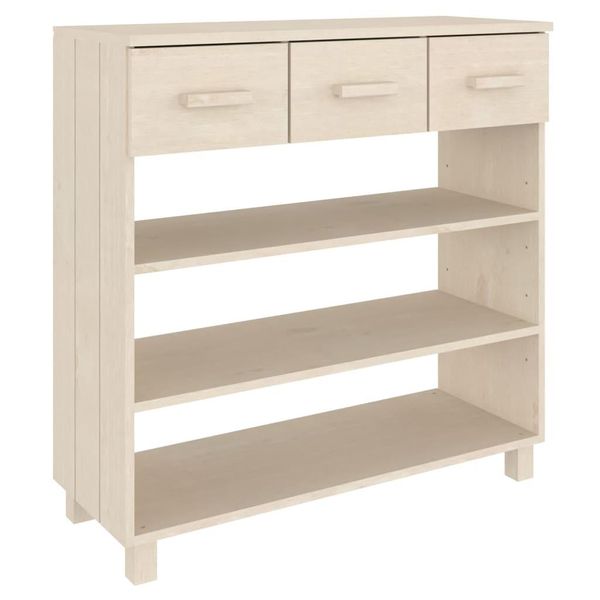Syfax™ Consolle Hamar Ambra 90X35X90 Cm In Legno Massello Di Pino-image
