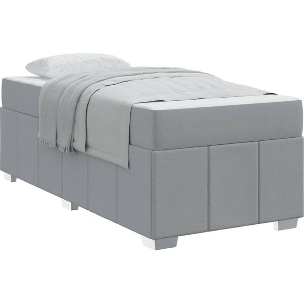 Syfax™ Struttura Del Letto Grigio Chiaro 80 X 200 Cm Tessuto-image