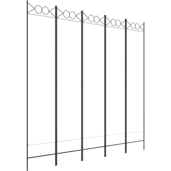 Syfax™ Divisorio A 5 Pannelli Bianco 200X200 Cm Tessuto-image