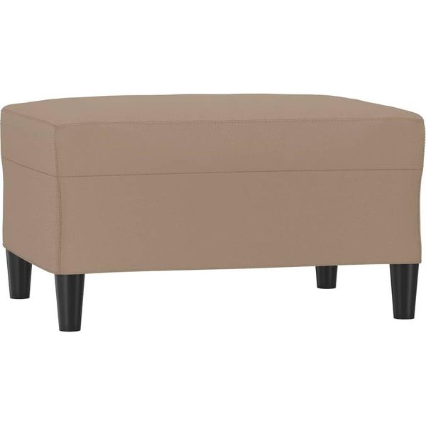 Syfax™ Poggiapiedi Cappuccino 70X55X41 Cm In Pelle Finta-image