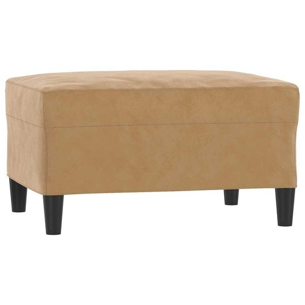 Syfax™ Poggiapiedi Marrone 70X55X41 Cm In Velluto-image