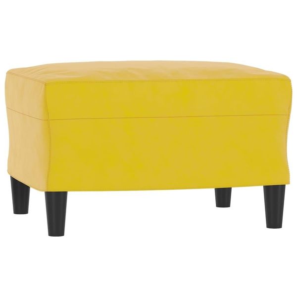 Syfax™ Poggiapiedi Giallo 60X50X41 Cm In Velluto-image