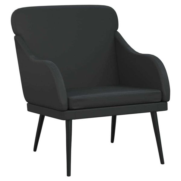 Syfax™ Poltrona Nera 63X76X80 Cm Pelle Finta-image