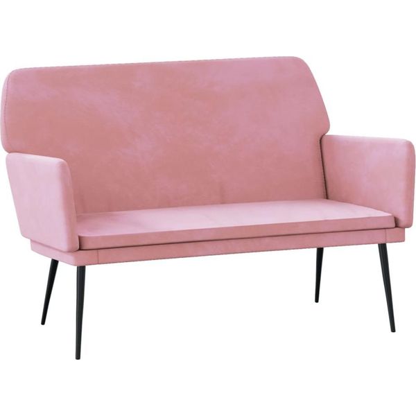 Syfax™ Panca Rosa 108X79X79 Cm In Velluto-image
