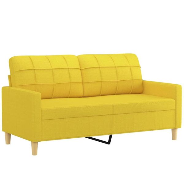 Syfax™ Divano A 2 Posti Giallo Chiaro 140 Cm In Tessuto-image