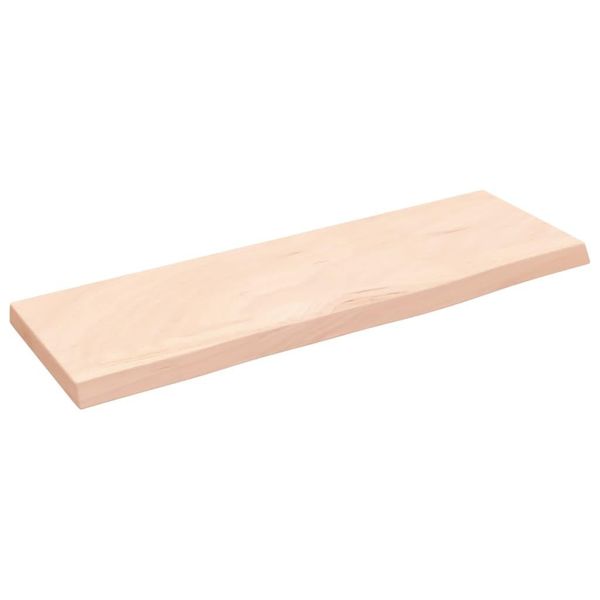 Syfax™ Ripiano A Parete 60X20X2 Cm Legno Massello Rovere Non Trattato-image