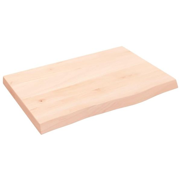 Syfax™ Ripiano A Parete 60X40X(2-4) Cm Massello Rovere Non Trattato-image