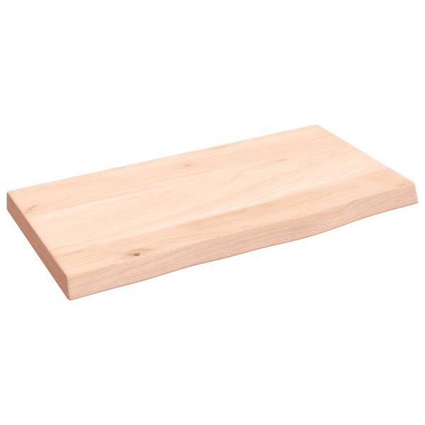 Syfax™ Ripiano A Parete 40X20X2 Cm Legno Massello Rovere Non Trattato-image