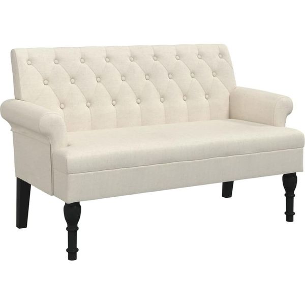 Syfax™ Panca Con Schienale 120X62X75,5 Cm In Lino-image
