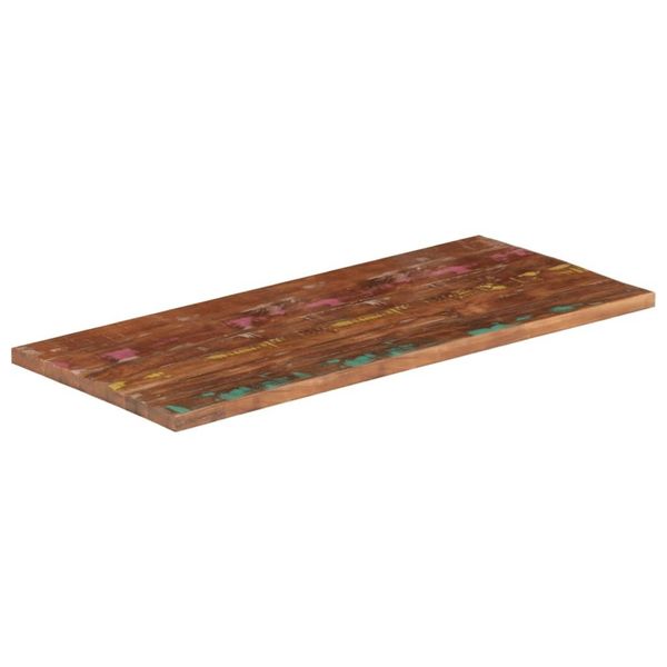 Syfax™ Piano Tavolo 100X60X3,8 Cm Rettangolare In Massello Di Recupero-image
