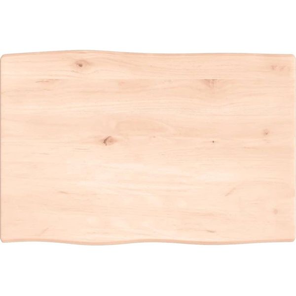Syfax™ Piano Per Tavolo 60X40X2 Cm In Rovere Non Trattato Bordi Vivi-image