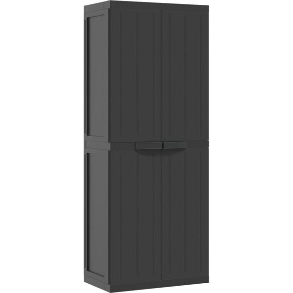 Syfax™ Armadio Da Esterno Nero 65X37X165 Cm In Pp-image