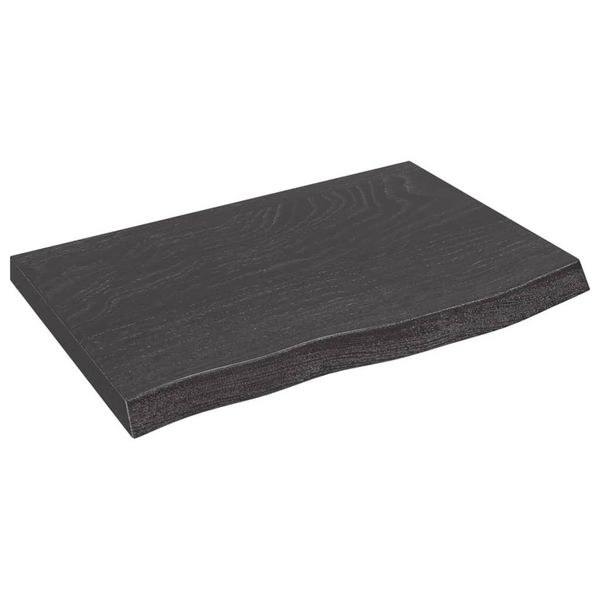 Syfax™ Ripiano Marrone Scuro 60X40X(2-4) Cm Massello Rovere Trattato-image