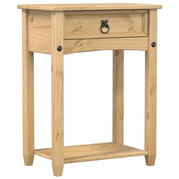 Syfax™ Tavolino Consolle 55X35X73 Cm In Legno Massello Di Pino-image