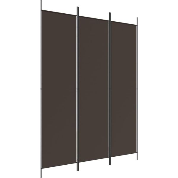 Syfax™ Divisorio A 3 Pannelli Marrone 150X200 Cm In Tessuto-image