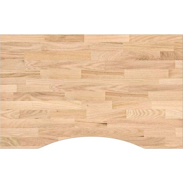 Syfax™ Piano Scrivania 80X50X2,5 Cm Rovere Massello Non Trattato-image