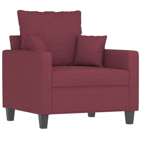Syfax™ Poltrona Rosso Vino 60 Cm In Tessuto-image