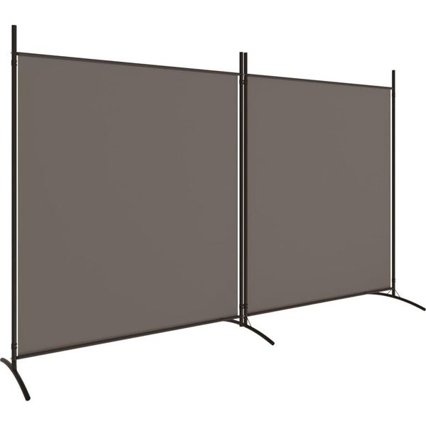 Syfax™ Divisorio A 2 Pannelli Antracite 348X180 Cm Tessuto-image