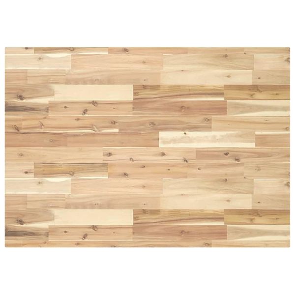 Syfax™ Piano Tavolo Rettangolare 80X70X4 Cm Legno Massello Di Acacia-image