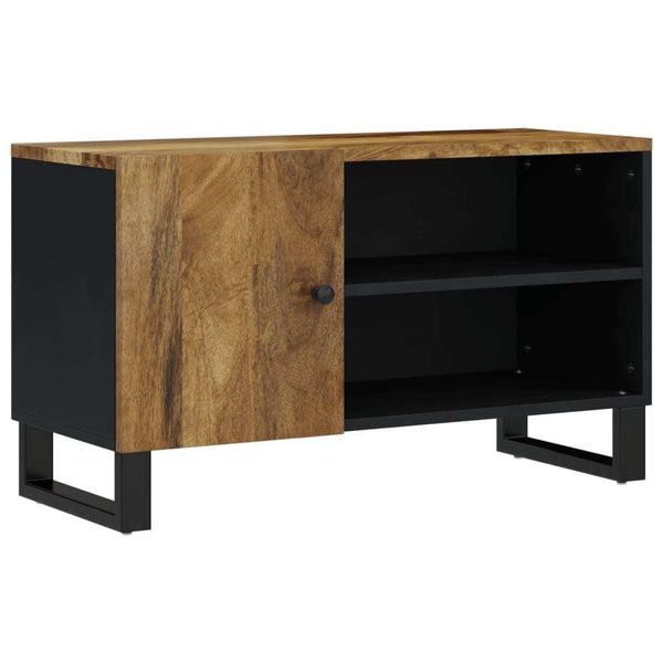 Syfax™ Mobile Tv 80X33X46Cm Legno Massello Mango E Legno Multistrato-image
