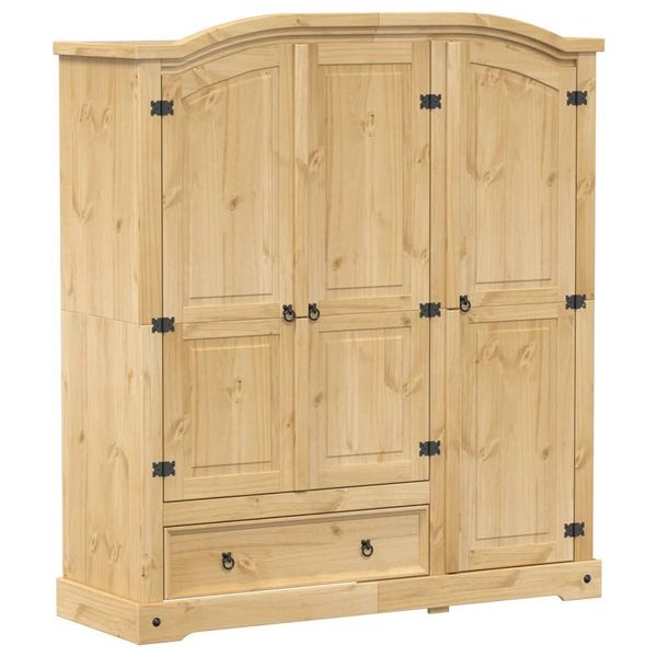 Syfax™ Armadio 151,5X52X170 Cm In Legno Massello Di Pino-image