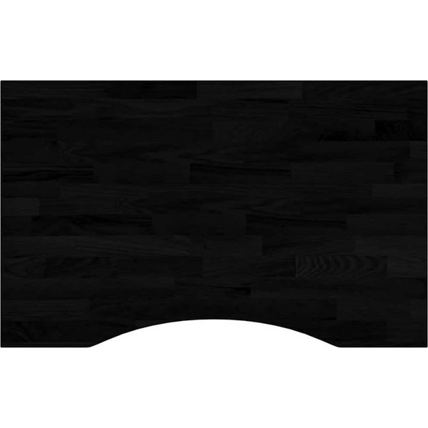 Syfax™ Piano Scrivania Marrone Scuro 80X50X2,5 Cm In Rovere Massello-image