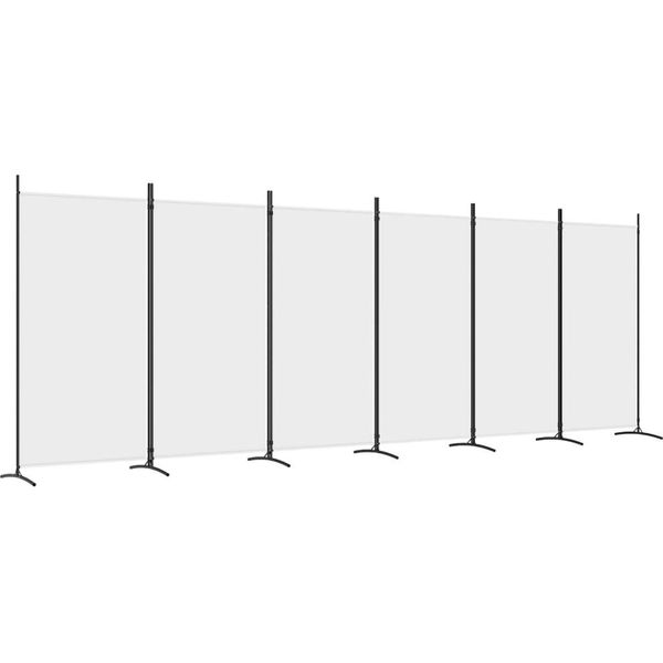 Syfax™ Divisorio A 6 Pannelli Bianco 520X180 Cm Tessuto-image