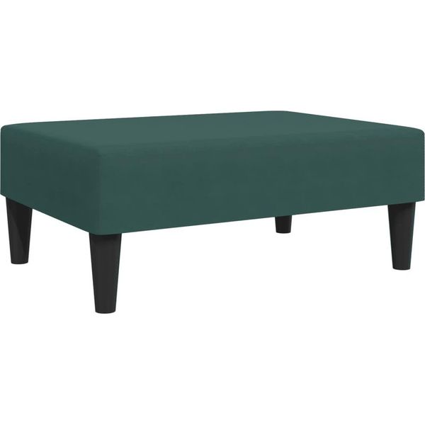 Syfax™ Poggiapiedi Verde Scuro 77X55X31 Cm In Velluto-image