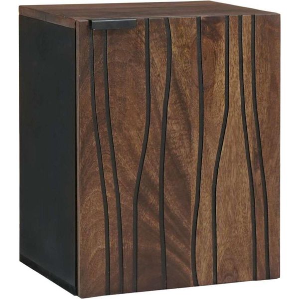 Syfax™ Armadio Per Lavabo Da Bagno Con Porta Noce 38 X 33,5 X 48 Cm-image