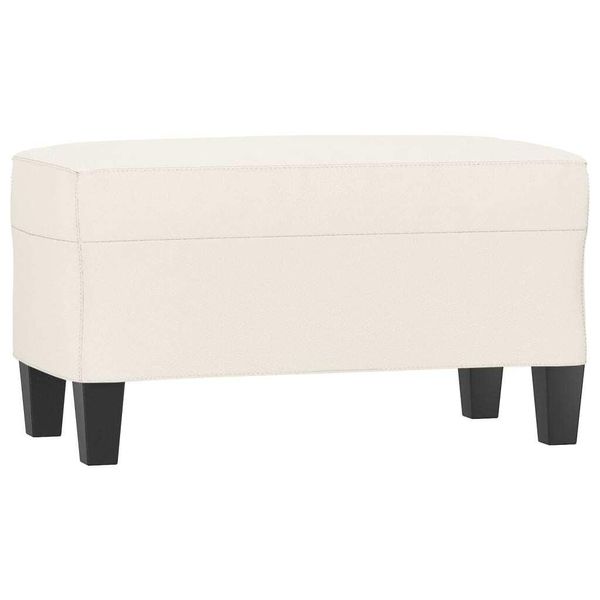 Syfax™ Panca Crema 70X35X41 Cm In Pelle Finta-image