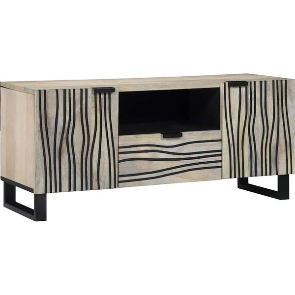 Syfax™ Unità Tv Con Cassetto Bianco 105 X 33 X 46 Cm Legno Multistrato-image