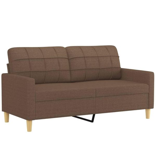 Syfax™ Divano A 2 Posti Marrone 140 Cm In Tessuto-image