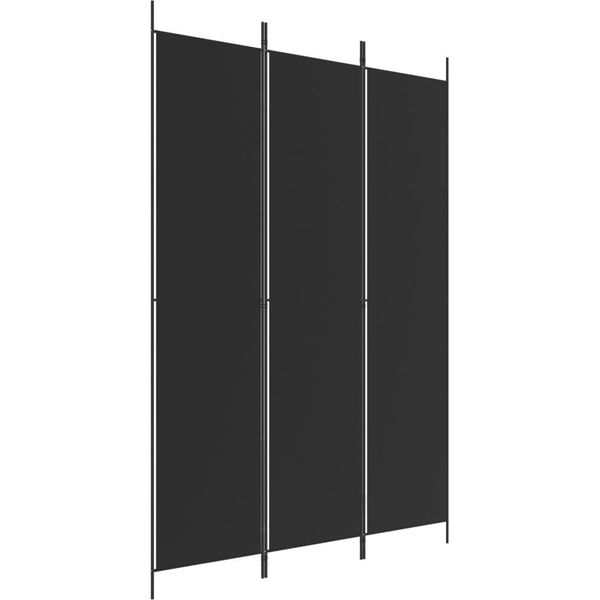 Syfax™ Divisorio A 3 Pannelli Nero 150X220 Cm In Tessuto-image