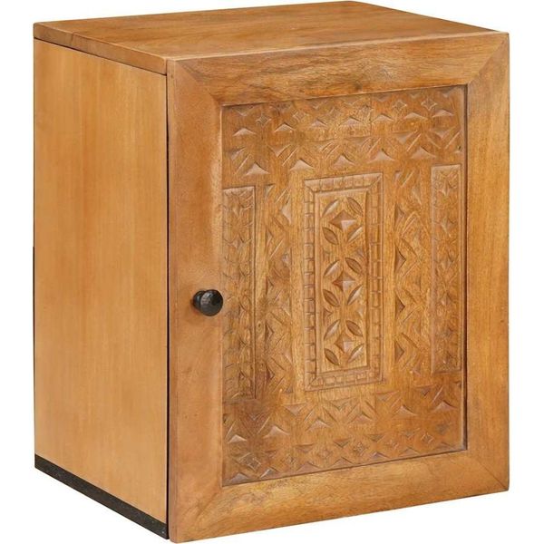 Syfax™ Mobile Da Bagno Con Porta Marrone Chiaro 38 X 33 X 48 Cm-image